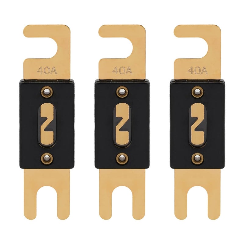 VEXUNGA 40A ANL Fuse 40 Amp Inline Blade Fuses 32V for Car Audio Inverter Automotive Stereo (Pack of 3 pcs) - Image 1